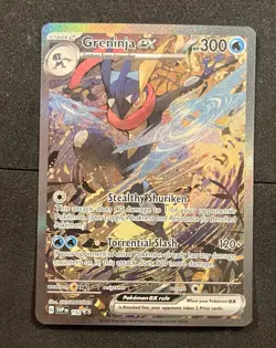 Pokemon TCG Greninja EX 132 Promo Card Scarlet & Violet Near Mint - Image 1