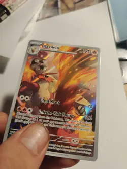 Pokemon Destined Rivals EX Blaziken 192/182 NM Full Art illustration Rare Card - Image 2