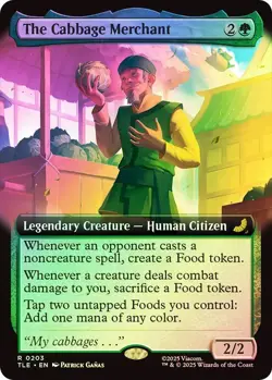 The Cabbage Merchant Foil Extended Art Avatar: The Last Airbender NM MTG - Image 1