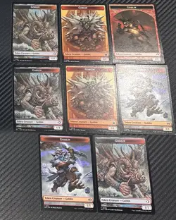 Goblin Tokens Magic The Gathering. Set Of Eight (8) Mtg - Image 1