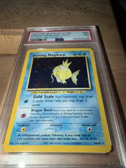 Pokemon TCG Shining Magikarp Neo Revelation Holo. Double Holo Error. PSA 7 - Image 1