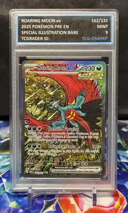 Roaring Moon ex 162/131 Pokemon PRE EN Special Illustration Rare - Grade 9 Mint - Image 1