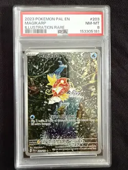 Pokemon TCG PSA 8 Magikarp 203/193 Illustration Rare Holo Paldea Evolved EN - Image 1