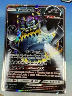 Guzzlord GX 63/111 Sun & Moon Crimson Invasion Full Art 2017 Pokemon Card - Image 1