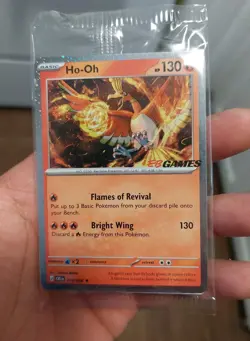 Pokemon TCG Ho-Oh EBGames Promo 010/086 Chaos Rising Cosmos Holo NM SWIRL 💫 - Image 1