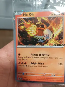 Pokemon TCG Ho-Oh EBGames Promo 010/086 Chaos Rising Cosmos Holo NM SWIRL 💫 - Image 2