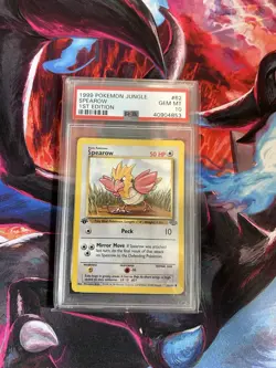 PSA 10 1st edition Spearow Jungle - (62/64) GEM MINT 1999 Pokemon English - Image 1