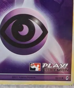 2011 POKEMON CALL OF LEGENDS ESPEON PSYCHIC ENERGY 92/95 PLAY! HOLO PROMO LP - Image 1
