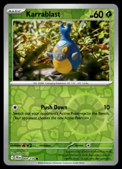 KARRABLAST 009/159 Common Journey Together Pokemon Reverse Holo NM - Image 1