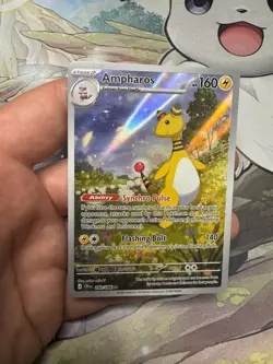 Pokemon TCG Ampharos 090/086 Chaos Rising Illustration Rare Pack Fresh - Image 1