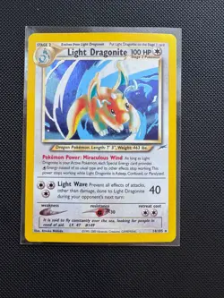 Light Dragonite 14/105 Rare Neo Destiny Holo Unlimited Pokemon TCG 1995-2000 - Image 1