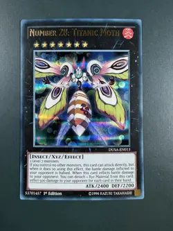 Yugioh - Number 28: Titanic Moth - Ultra Rare - DUSA - 1st - Image 1