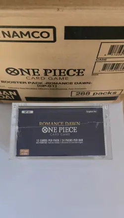 One Piece TCG OP-01 BLUE BOTTOM Romance Dawn Booster Box with Display Case - Image 4