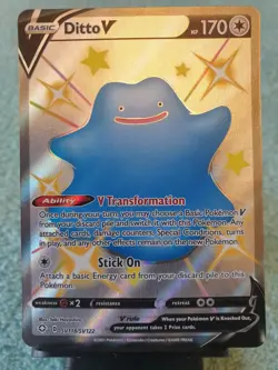DITTO V SV118/SV122 SW&SH SHINING FATES 2021 POKEMON CARD - Image 1