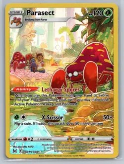 Pokemon Lost Origin Parasect Trainer Gallery Holo Rare Card TG01/TG30 - Image 1