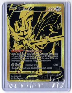 Zacian V - SWSH076 Promo Holo NM Pokemon Sealed Promo Cards - Image 1