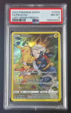 ✨Carte Pokemon PSA 8 Pikachu TG05/TG30 - Origine Perdue - FR - Image 1