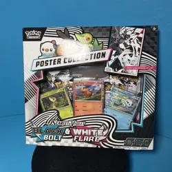 Pokemon TCG SV10.5 Black Bolt & White Flare Poster Collection Box Sealed - Image 1