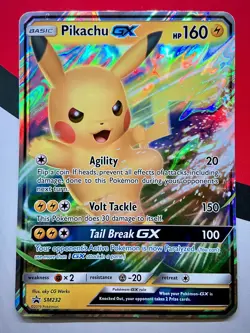 JUMBO Pikachu GX SM232 Oversized Promo Card Holo 2019 Pokemon HP - Image 1