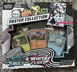 Pokemon TCG SV10.5 Black Bolt & White Flare Unova Poster Collection Box Sealed - Image 1