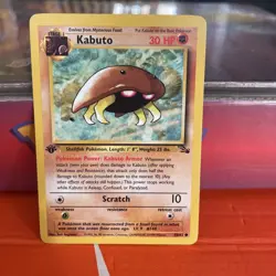 Pokemon TCG Kabuto 50/62 1st Edition Fossil Set Common WOTC 1999 Vintage - Image 3