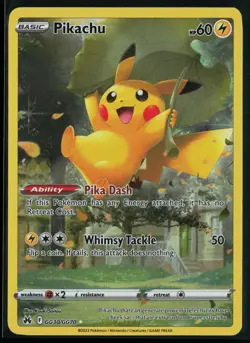 Pikachu GG30/GG70 Crown Zenith Galarian Gallery Holo Pokemon - Image 1