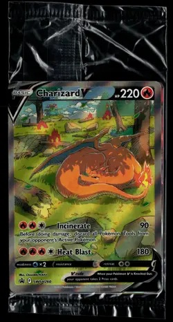 Charizard V SWSH260 SWSH Black Star Promo Pokemon SEALED - Image 1