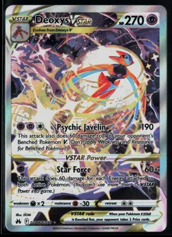 Deoxys VSTAR GG46/GG70 Crown Zenith Galarian Gallery Rare VSTAR Holo Pokemon - Image 1