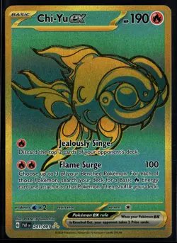 Chi-Yu ex 241/091 Paldean Fates Hyper Rare Pokemon - Image 1