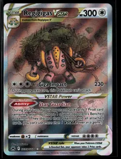 Regigigas VSTAR GG55/GG70 Crown Zenith Galarian Gallery Rare VSTAR Holo Pokemon - Image 1