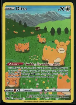 Ditto GG22/GG70 Crown Zenith Galarian Gallery Trainer Gallery Rare Holo Pokemon - Image 1