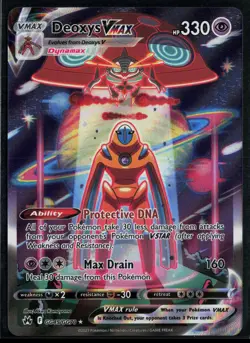 Deoxys VMAX GG45/GG70 Crown Zenith Galarian Gallery Rare VMAX Holo Pokemon - Image 1