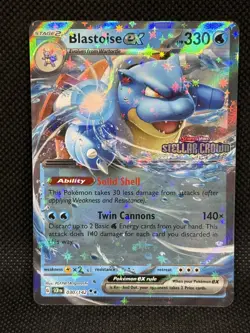 Pokemon TCG BLASTOISE EX 030/142 Stellar Crown Stamped Promo - Image 1