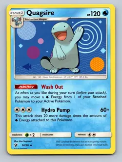 Quagsire 26/70 Uncommon Dragon Majesty NM 2018 Free Shipping - Image 1