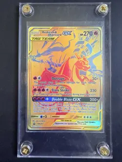 2021 Pokemon Premium Black Star Promo Tag Team #SM247 Reshiram & Charizard GX - Image 1