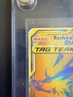 2021 Pokemon Premium Black Star Promo Tag Team #SM247 Reshiram & Charizard GX - Image 3