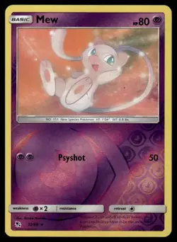 POKEMON MEW HIDDEN FATES 32/68 REVERSE HOLO R NM/M - Image 1