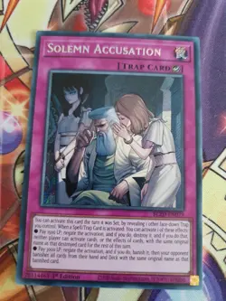 Solemn Accusation 'Secret' BLZD-EN079 Yu-Gi-Oh! - Image 1