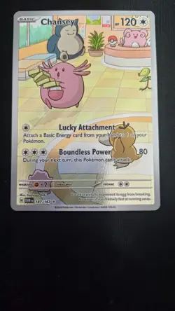 Pokemon TCG Chansey 187/167 Illustration Twilight Masquerade Card Card 1 - Image 1