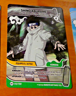 NARUTO MYTHOS 1ST ED EDITION CARD GAME CARTE SHINO 33/130 ALT FR TCG NM/M - Image 1