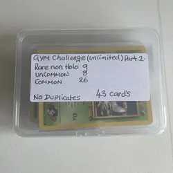Pokemon TCG Gym Challenge unlimited Bundle 43 Cards Vintage WOTC No Duplicates - Image 1