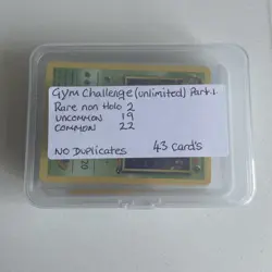 Pokemon TCG Gym Challenge unlimited Bundle 43 Cards Vintage WOTC No Duplicates - Image 1
