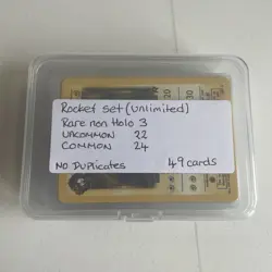 Pokemon TCG Team Rocket Bundle 49 Cards No Duplicates WOTC Vintage 1999 - Image 1