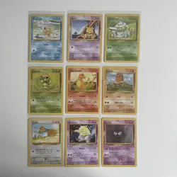 Pokemon TCG Base Set 56 Card Bundle No Duplicates Vintage Collection 1999 WOTC - Image 4