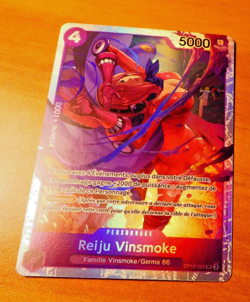 ONE PIECE CARD GAME CARTE FRANCAISE HOLO REIJU VINSMOKE SR OP12-063 SR FR ** - Image 1