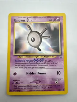 Unown [K] 58/64 Common Neo Revelation Pokemon - Image 1
