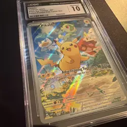 2023-25 Pokemon SV Black Star Promos - SVP EN Pikachu #027 CGC 10 - Image 3