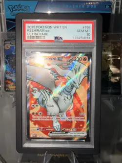 Pokemon Reshiram EX 158/086 Weiße Flammen Ultra Rare PSA 10 - Image 1