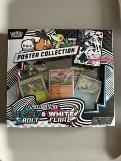 Pokemon TCG: Black Bolt & White Flare- Unova Poster Collection Box NEW/SEALED - Image 1