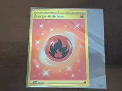 Carte Pokemon Energie Feu De Base Gold 230/197 EV3 Flammes Obsidiennes FR NM - Image 1
